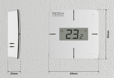 Venma bezvatu telpas termostats EU-T-2x WiFi