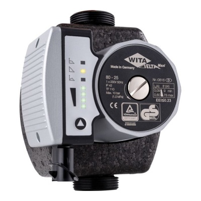 Karstā ūdens Apkures cirkulācijas sūknis Aqua Delta HE OEM2 40/60-25-130 L=130 mm, DN 25, G 1 1/2", 4+6 m (H)230 V AC/50 / (U 25-4/6-130 0EM2)