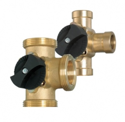 Trīsceļu vārsts WITA Minimix DN 40 1 1/2" iekšējā vītne M 48 100 / MI 3X1 1/2"